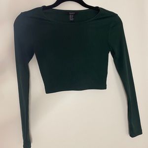 Forever 21 long sleeve, crop top.